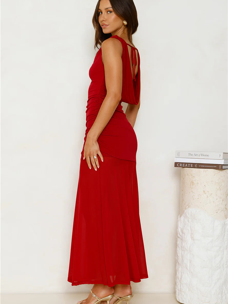 Honey Drizzle Mesh Maxi Dress 2