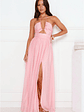 Hibiscus Hues Halter Maxi Dress - thumbnail 2