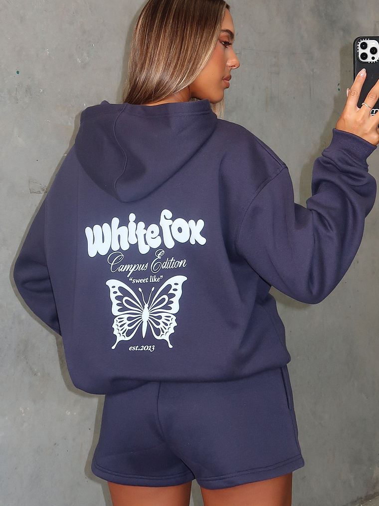 High Above Oversized Hoodie Navy 1