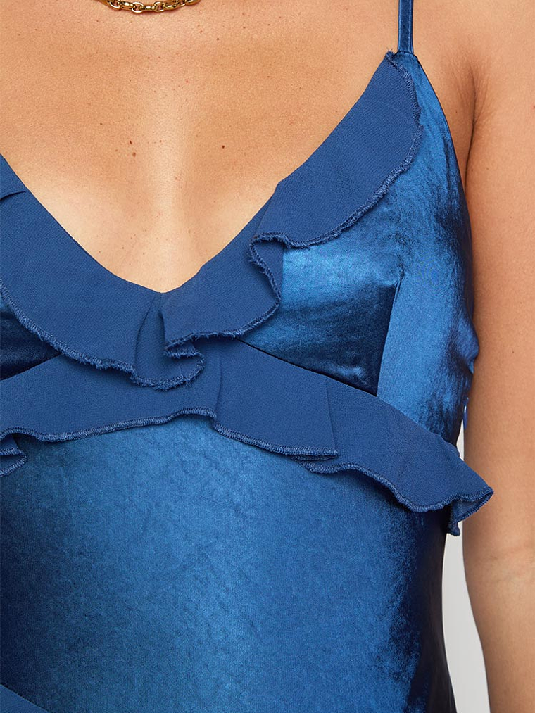 Inara Navy Ruffle Maxi Dress 5