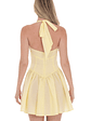 Halter A-line Dress in Yellow - thumbnail 2