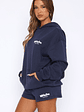 High Above Oversized Hoodie Navy - thumbnail 3
