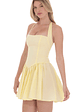 Halter A-line Dress in Yellow - thumbnail 3