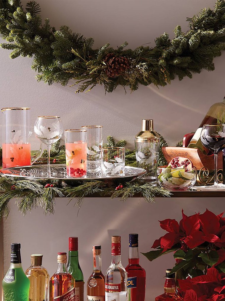 Holiday Gold 4-Piece Balloon Glass Set 4