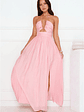 Hibiscus Hues Halter Maxi Dress - thumbnail 6