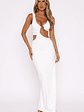 It Feels Wrong Maxi Dress Off White - thumbnail 2