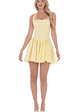 Halter A-line Dress in Yellow - thumbnail 4