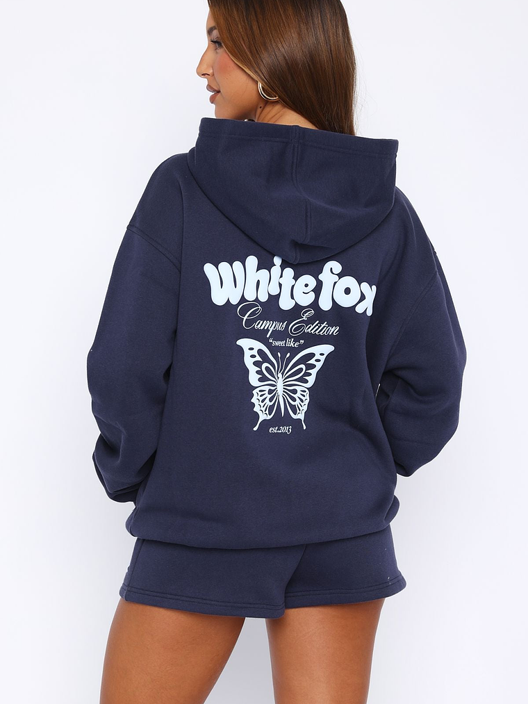 High Above Oversized Hoodie Navy 4