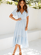 High Above The Clouds Midi Dress Blue - thumbnail 2
