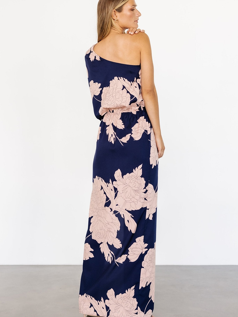 Halston Maxi Dress | Navy + Blush 6