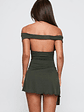 I Attract It Cowl Halter Playsuit Green - thumbnail 7
