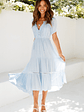 High Above The Clouds Midi Dress Blue - thumbnail 3