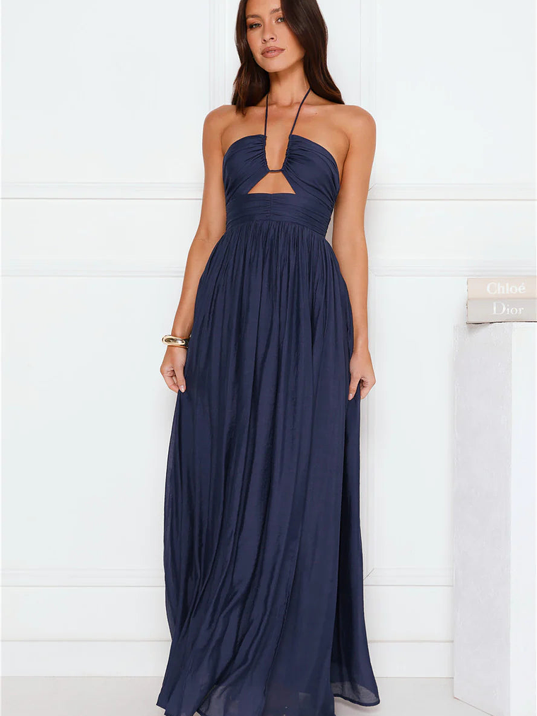 Hibiscus Hues Halter Maxi Dress 10
