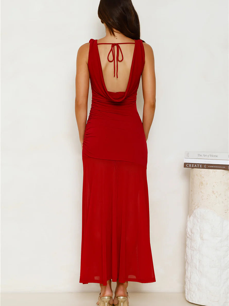 Honey Drizzle Mesh Maxi Dress 9