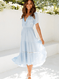 High Above The Clouds Midi Dress Blue - thumbnail 4
