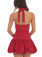 Halter Bubble Dress in Red - thumbnail 2