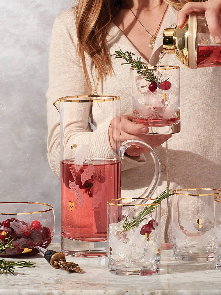 Holiday Gold DOF Glasses, Set of 4 8