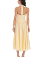 Halter Midi Dress in Yellow - thumbnail 2