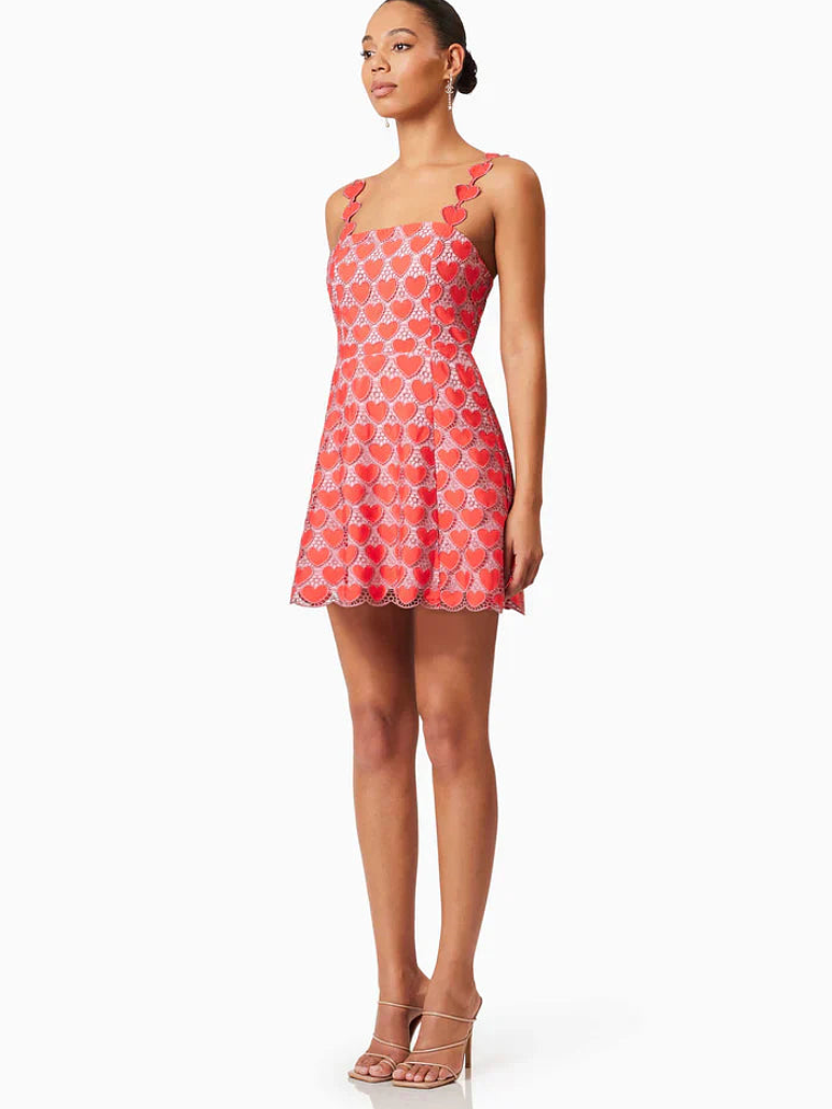 Heartthrob Mini Dress In Red 3
