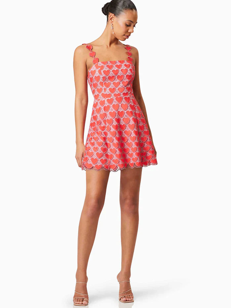 Heartthrob Mini Dress In Red 4