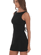 High Neck Back Bow Dress in Black - thumbnail 3