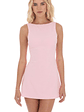 High Neck Back Bow Dress in Pink - thumbnail 2
