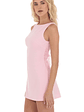 High Neck Back Bow Dress in Pink - thumbnail 3