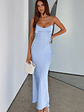 It's Not The Same Maxi Dress Baby Blue - thumbnail 1
