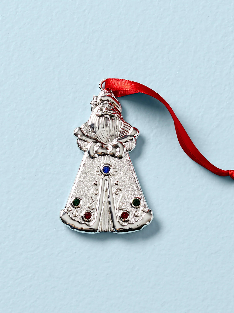 Jeweled Santa Ornament 1