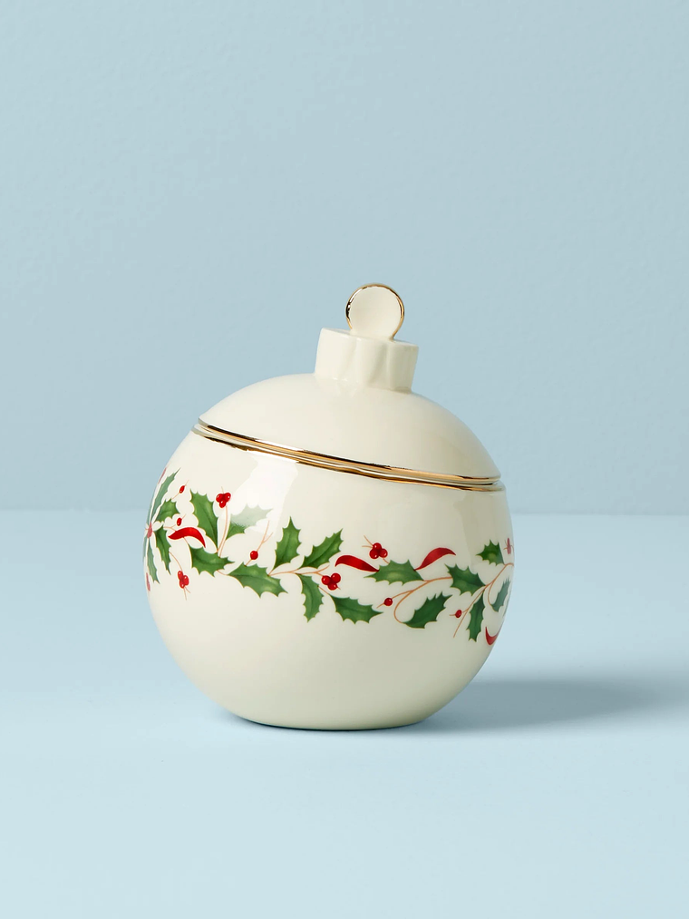 Holiday Ornament Candy Jar 1