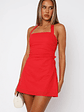 It's Up To Me Halter Mini Dress Red - thumbnail 2