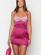 Honey Pink Contrast Mini Dress - thumbnail 2