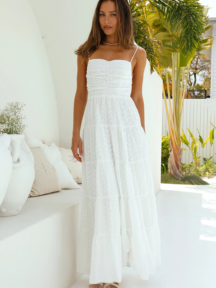 Heavenly Aura Maxi Dress White 1