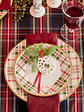 Holiday Plaid Dinner Plates, Set of 4 - thumbnail 4