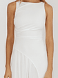 Ibis Pleat Detail Maxi Dress Off White - thumbnail 3