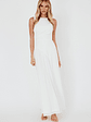 Ibis Pleat Detail Maxi Dress Off White - thumbnail 4