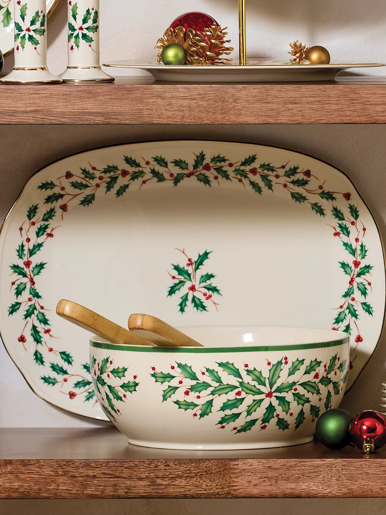 Holiday Salad Bowl & Servers 3