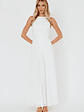 Ibis Pleat Detail Maxi Dress Off White - thumbnail 5