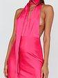 Italia Azure Halterneck Maxi Dress Hot Pink - thumbnail 6