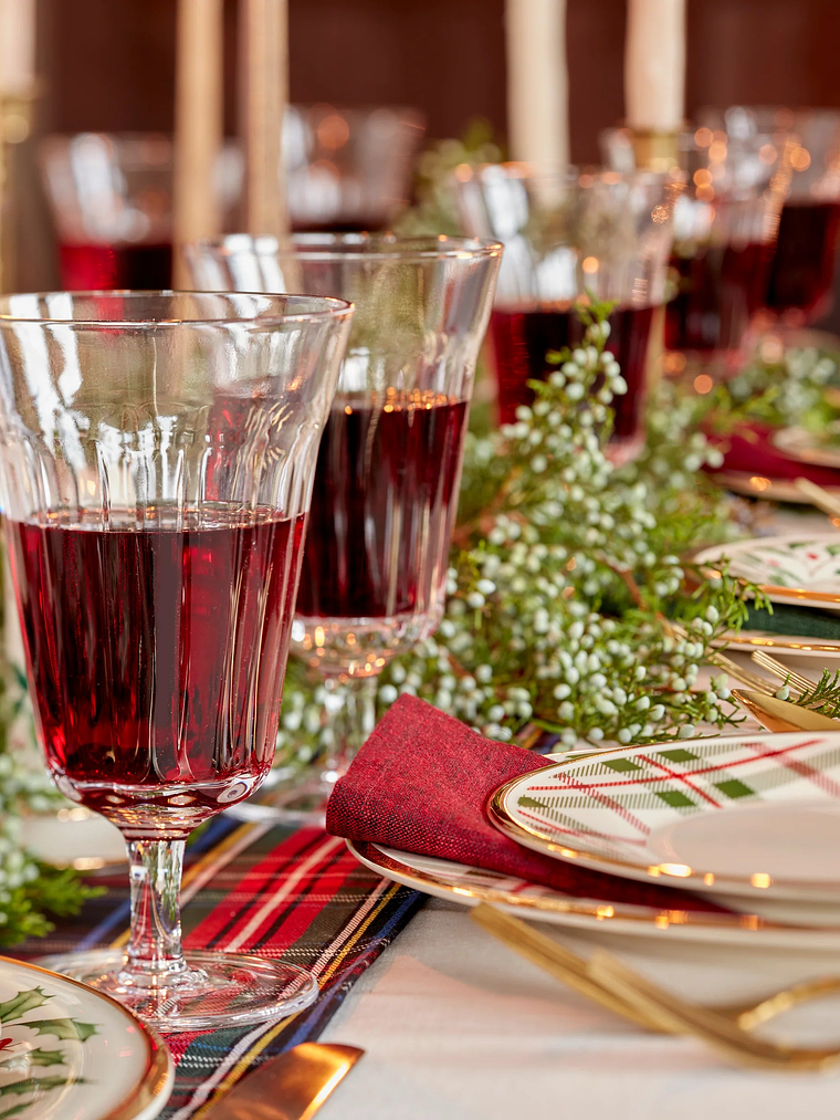 Holiday Plaid Dinner Plates, Set of 4 6