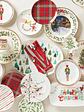 Holiday Red Tartan Accent Plates, Set of 4 - thumbnail 4