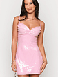Honey Pink Sequin Mini Dress - thumbnail 5