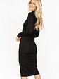 Jill Ribbed Midi Dress | Black - thumbnail 5