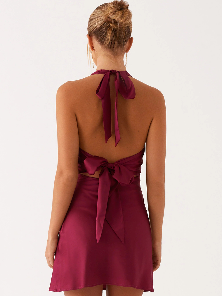 Heavy Hearted Mini Dress - Mulberry 4