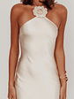 High Roller Flower Decoration Halter Dress Champagne - thumbnail 4