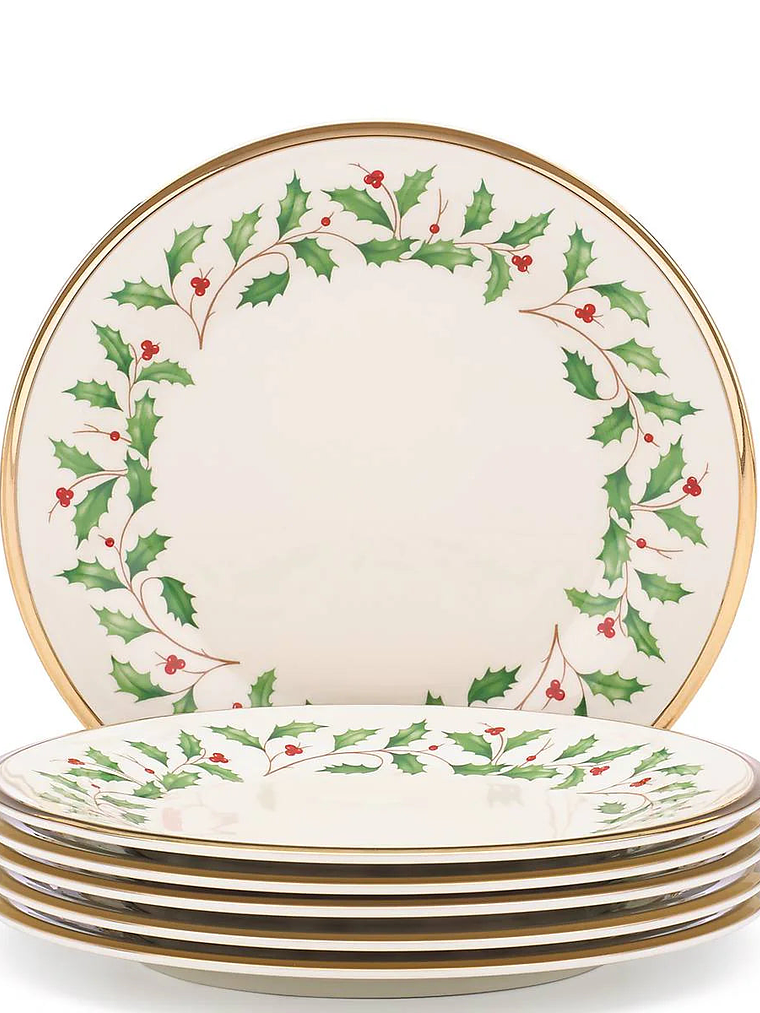 Holiday Salad Plate Set, Buy 3 Get 6 8