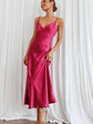 Infinity Pintuck Bust Midi Dress Fuchsia - thumbnail 1