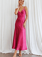 Infinity Pintuck Bust Midi Dress Fuchsia - thumbnail 3