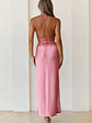 Ibiza Twilight Satin Lace Maxi Dress - thumbnail 4