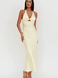 Jassinta Keyhole Bust Maxi Dress Lemon - thumbnail 1